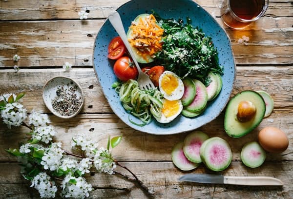 Healthy meal prepared for an athlete